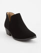 SODA Chop Out Low Black Womens Booties image number 1