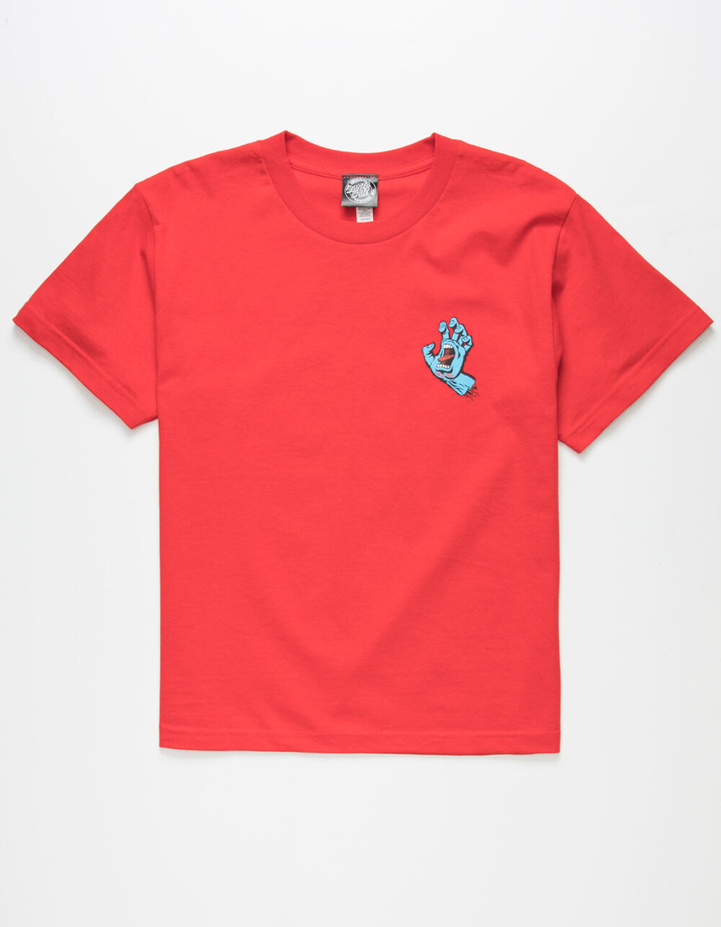 SANTA CRUZ Screaming Hand Red Boys T-Shirt image number 1