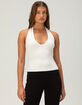 RSQ Womens Cable Sweater Halter Top image number 1