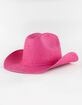 Pink Straw Womens Cowboy Hat image number 2