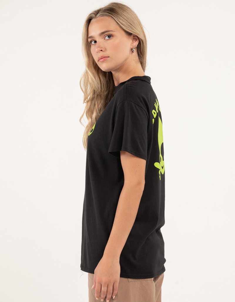 FULL TILT Alien Peace Sign Womens Oversized Tee image number 2