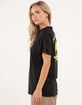FULL TILT Alien Peace Sign Womens Oversized Tee image number 3