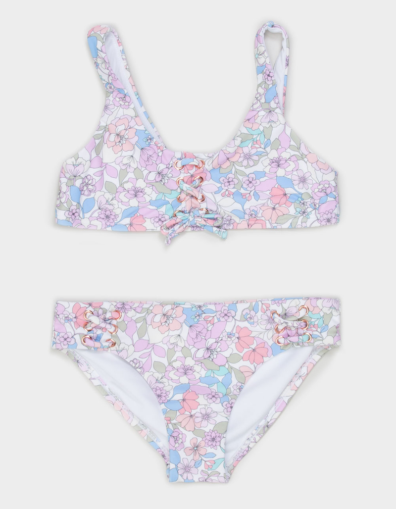 RAISINS Starry-Eyed Bloom Girls Bralette Bikini Set image number 0