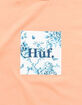 HUF Highline Box Logo Peach Mens T-Shirt image number 2
