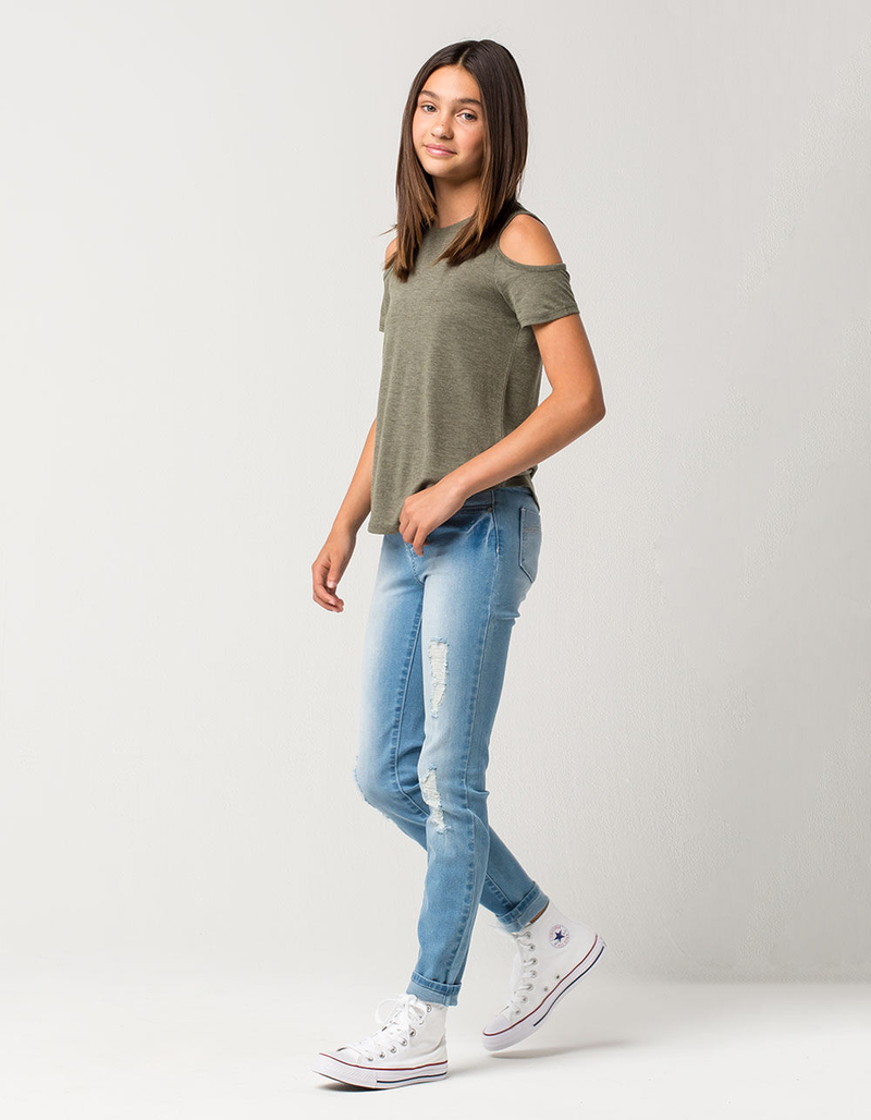 RSQ Ibiza Girls Ripped Skinny Jeans image number 1