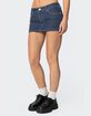 EDIKTED Neria Pinstripe Denim Micro Skort image number 4
