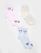 DISNEY Mickey And Friends 3 Pack Womens Crew Socks image number 1