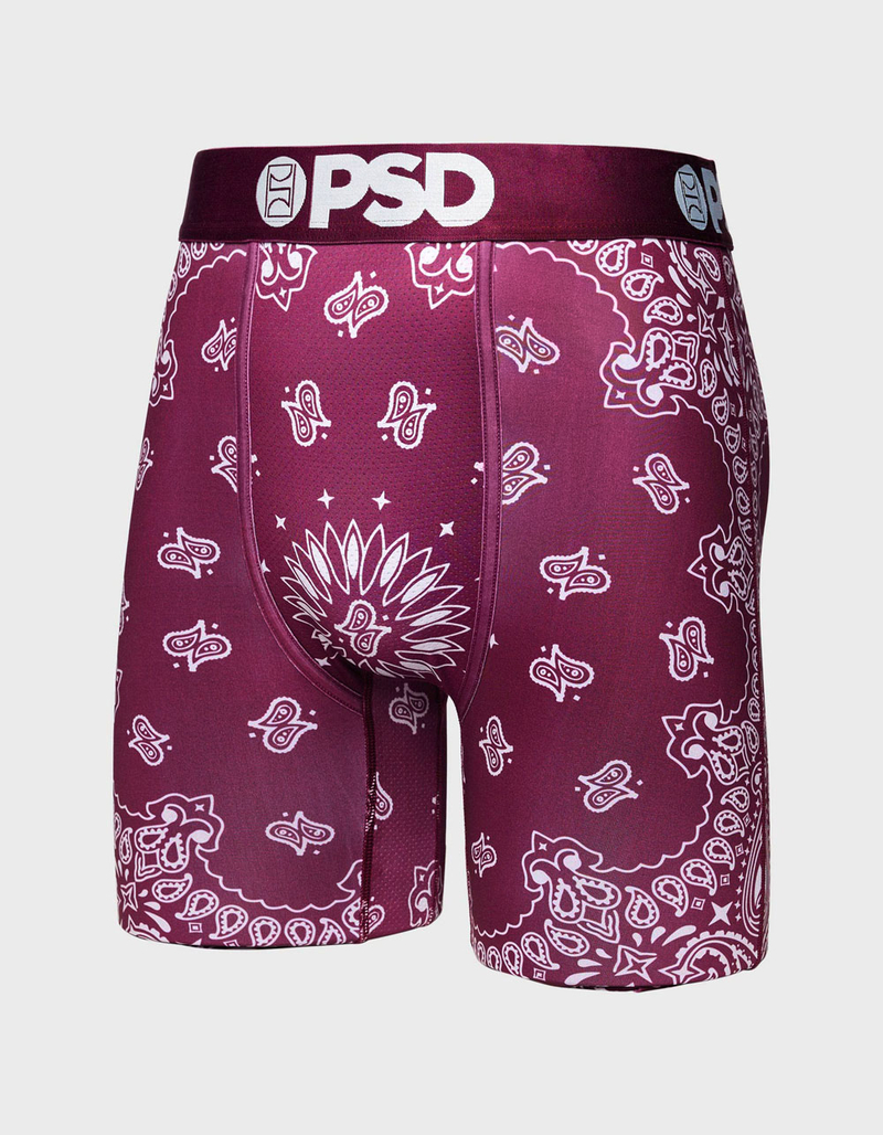 PSD Maroon Bandana Mens Boxer Briefs image number 1