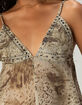 WEST OF MELROSE Animal Stud Womens Babydoll Top image number 2