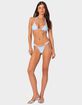 EDIKTED Gingham Knotted Bikini Top image number 2