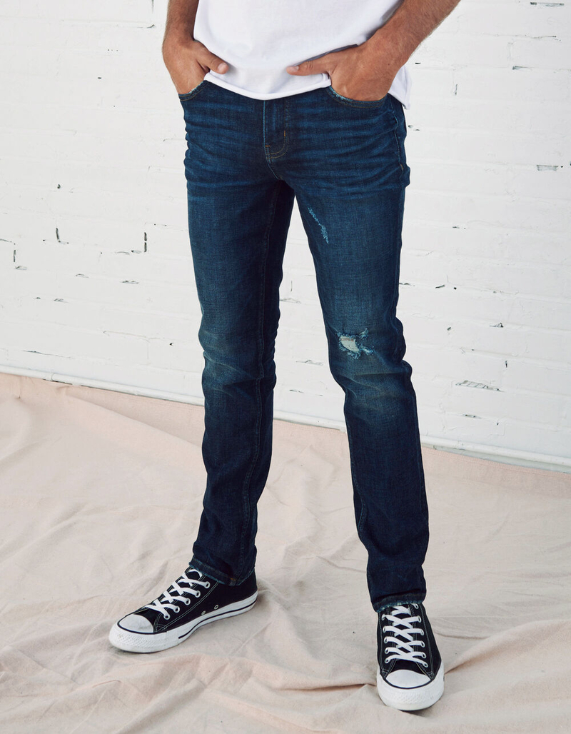 RSQ Mens Slim Dark Vintage Flex Jeans image number 1