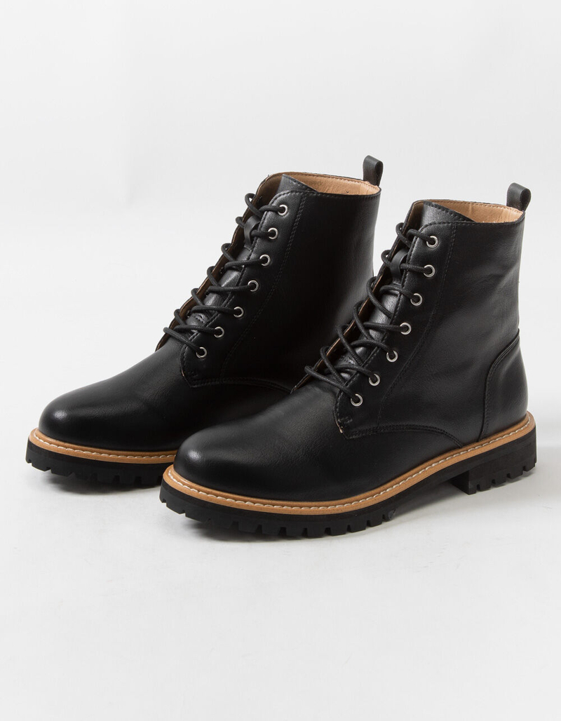 OASIS SOCIETY Womens Lace up Combat Boots image number 0