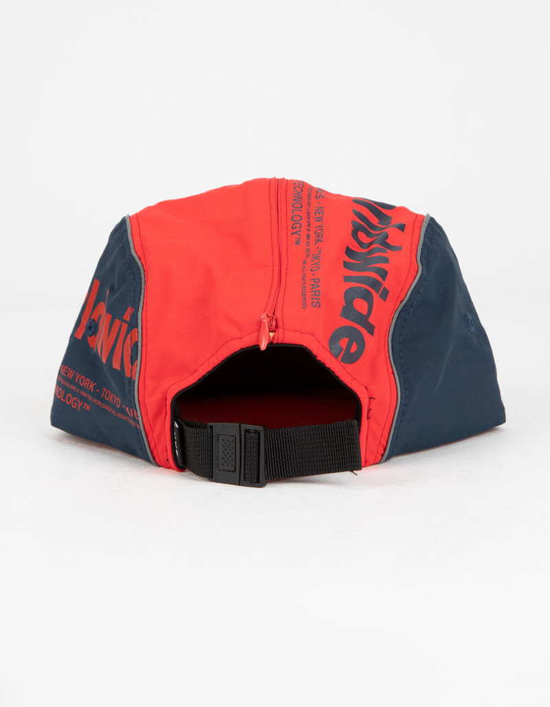 HUF Conceal Pocket Volley Mens Red Strapback Hat image number 1