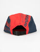 HUF Conceal Pocket Volley Mens Red Strapback Hat image number 2