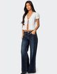 EDIKTED Stassie Studded Low Rise Jeans image number 3