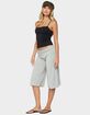 EDIKTED Shirly Wide Leg Foldover Capri Pants image number 4