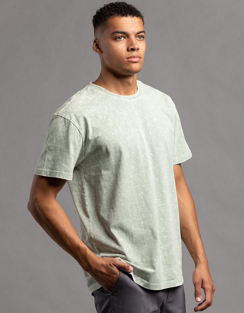 RSQ Mens Acid Wash Oversized Tee image number 3