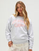 RSQ Womens Los Angeles Puff Crewneck Sweatshirt image number 1