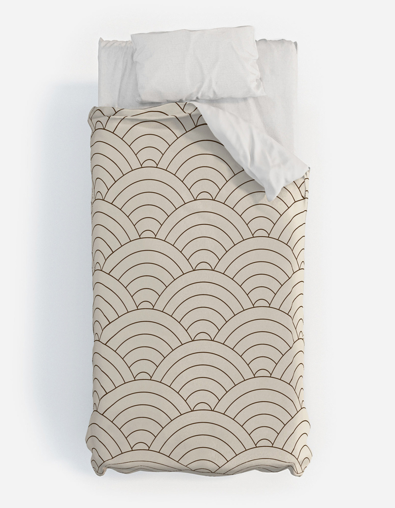 DENY DESIGNS Summer Sun Home Art Waves Twin XL Duvet Cover image number 1