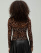 NOISY MAY Leopard Print Womens Top image number 4