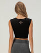 AFFLICTION Crimson Wasteland Womens Deep V Crop Top image number 4