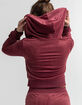 JUICY COUTURE Classic Womens Velour Hoodie image number 3