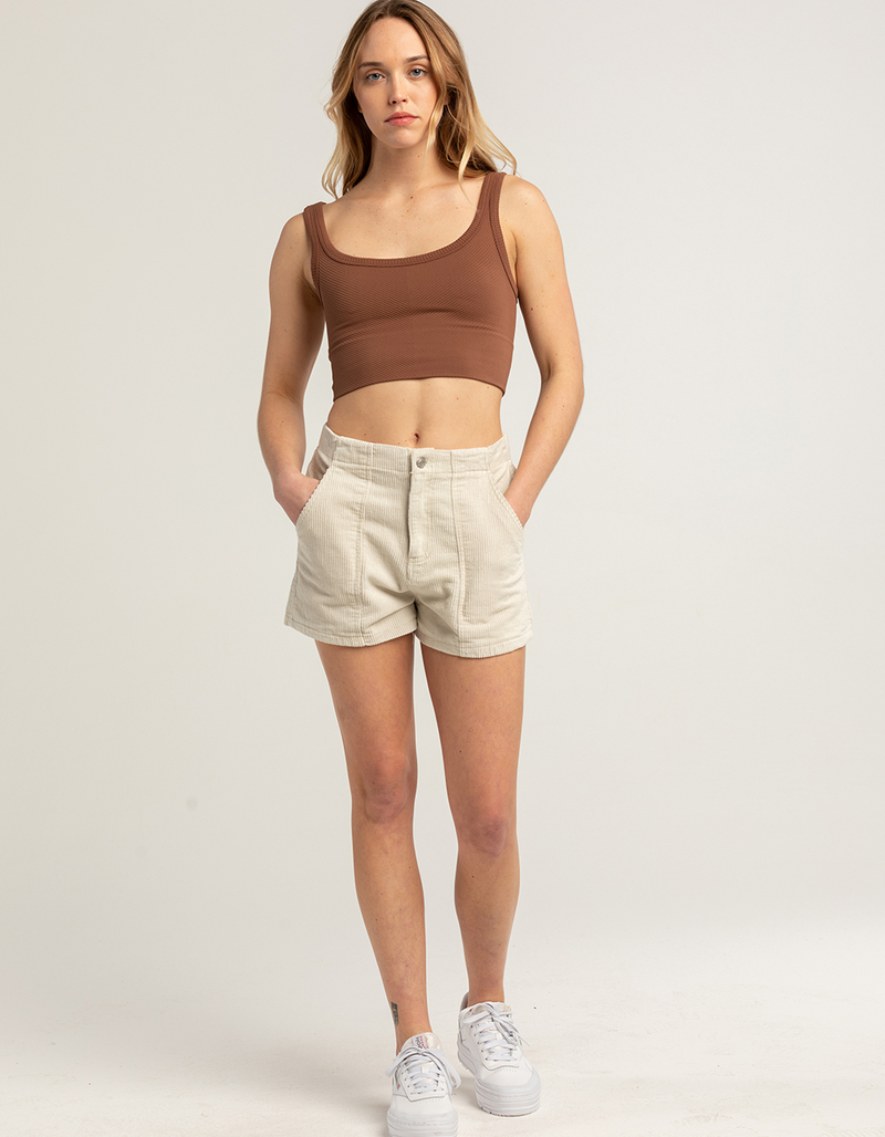TILLYS Seamless Chevron Ribbed Womens Crop Bralette image number 3
