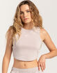 NIKE Sportswear Chill Knit Womens Crop Mini-Rib Tank Top image number 1