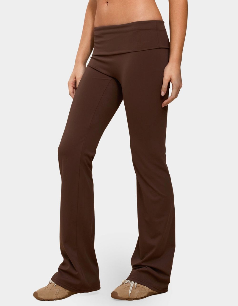 EDIKTED Oriane Foldover Flared Leggings image number 1