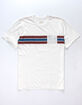 RVCA Day Stripe Off White Mens Pocket Tee image number 1