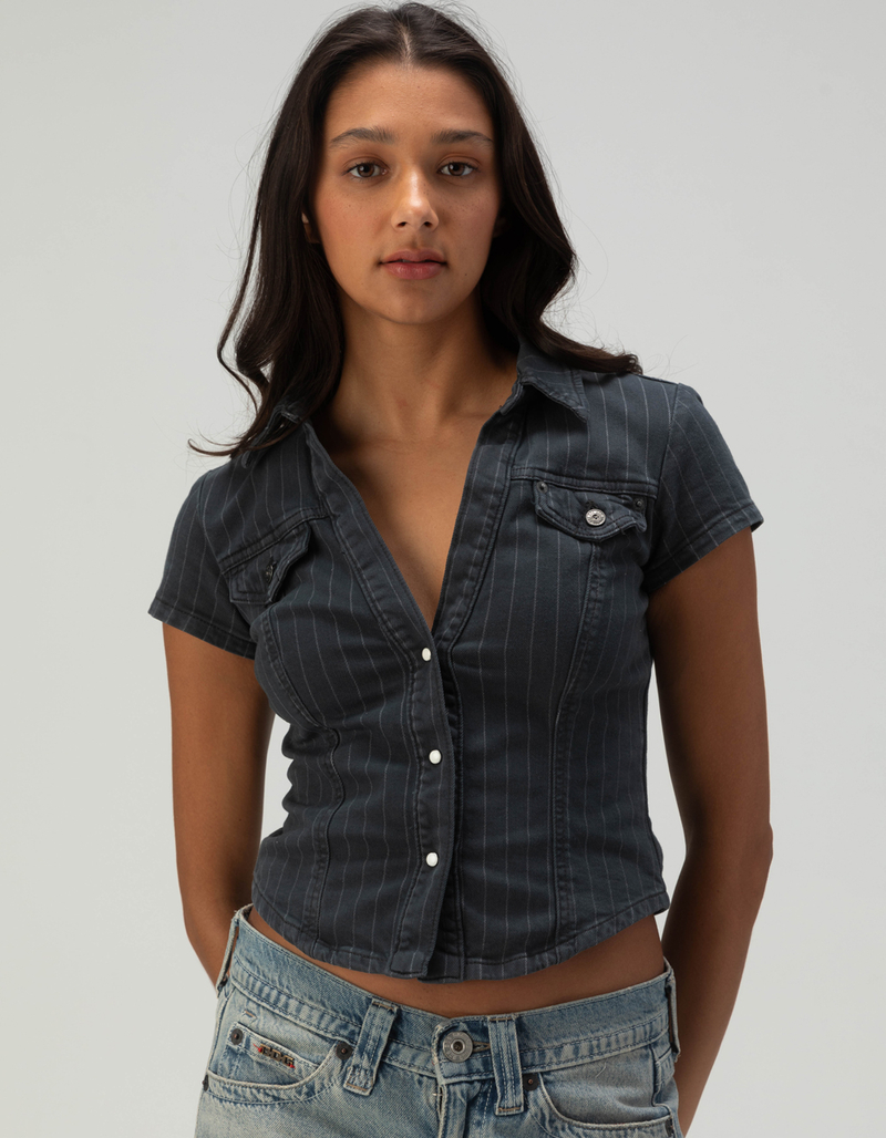 BDG Urban Outfitters Polly Womens Boyfriend Denim Shirt image number 0