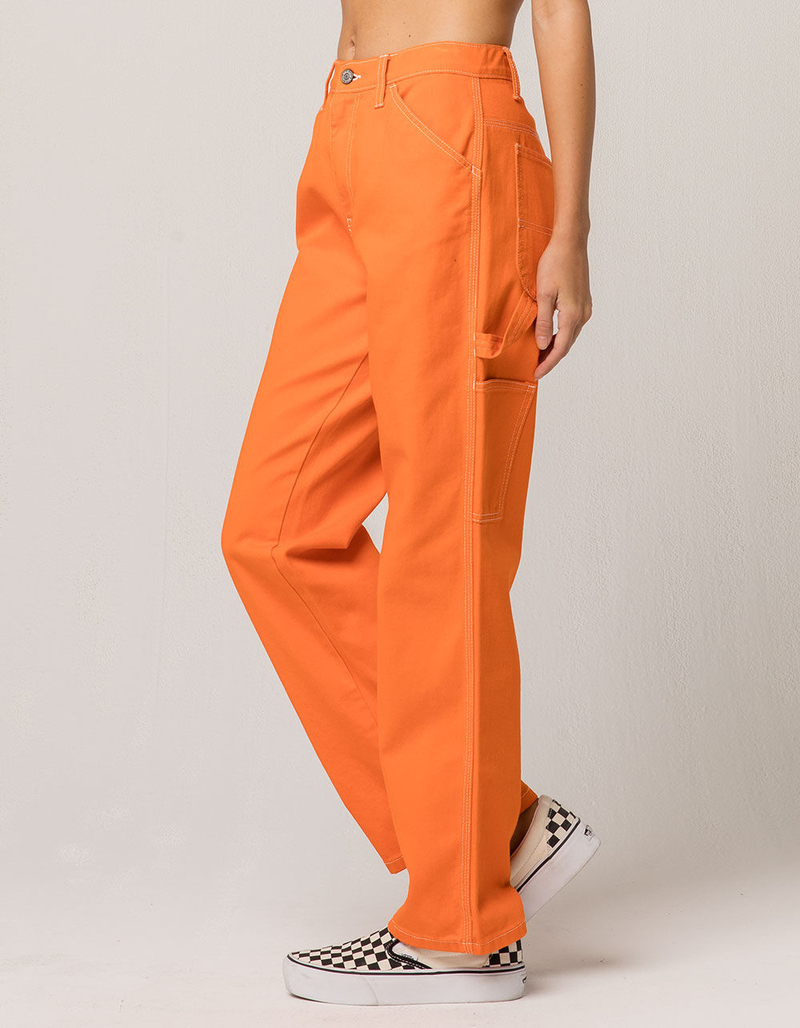 DICKIES Orange Carpenter Pants image number 1