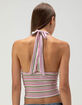 FULL TILT Womens Stripe Halter Top image number 4