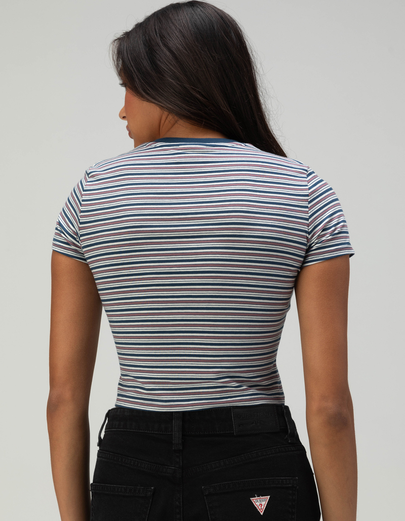 GUESS Stripe Knit Womens Baby Tee image number 3