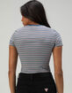 GUESS Stripe Knit Womens Baby Tee image number 4