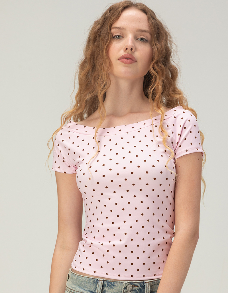 TILLYS Womens Open Neck Tee image number 0