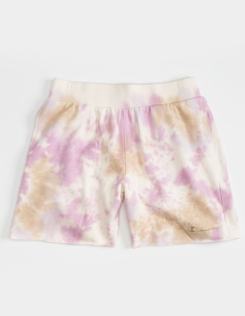CHAMPION Sun Wash Lavender & Orange Mens Sweat Shorts image number 1