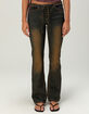 WEST OF MELROSE Low Rise Lace Up Womens Bootcut Jeans image number 2