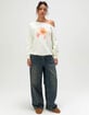 RSQ Womens Off The Shoulder Lily Sweatshirt image number 2