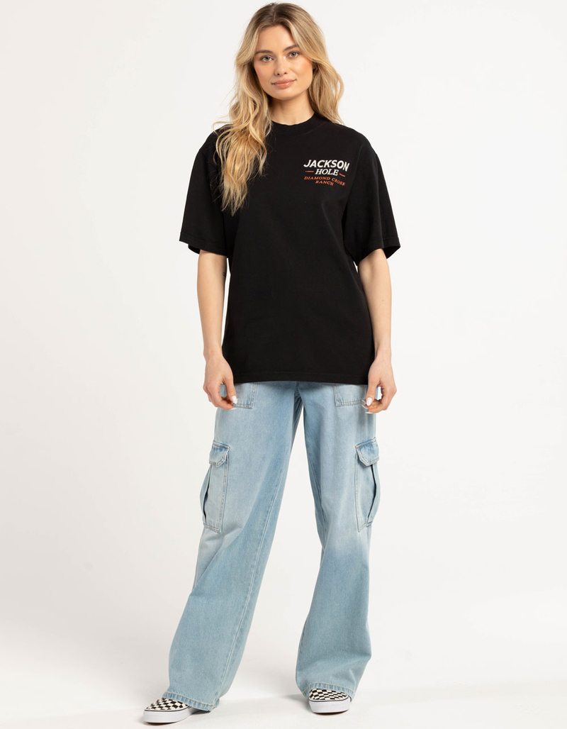 DIAMOND CROSS RANCH Gone Fishin Womens Oversized Tee image number 3