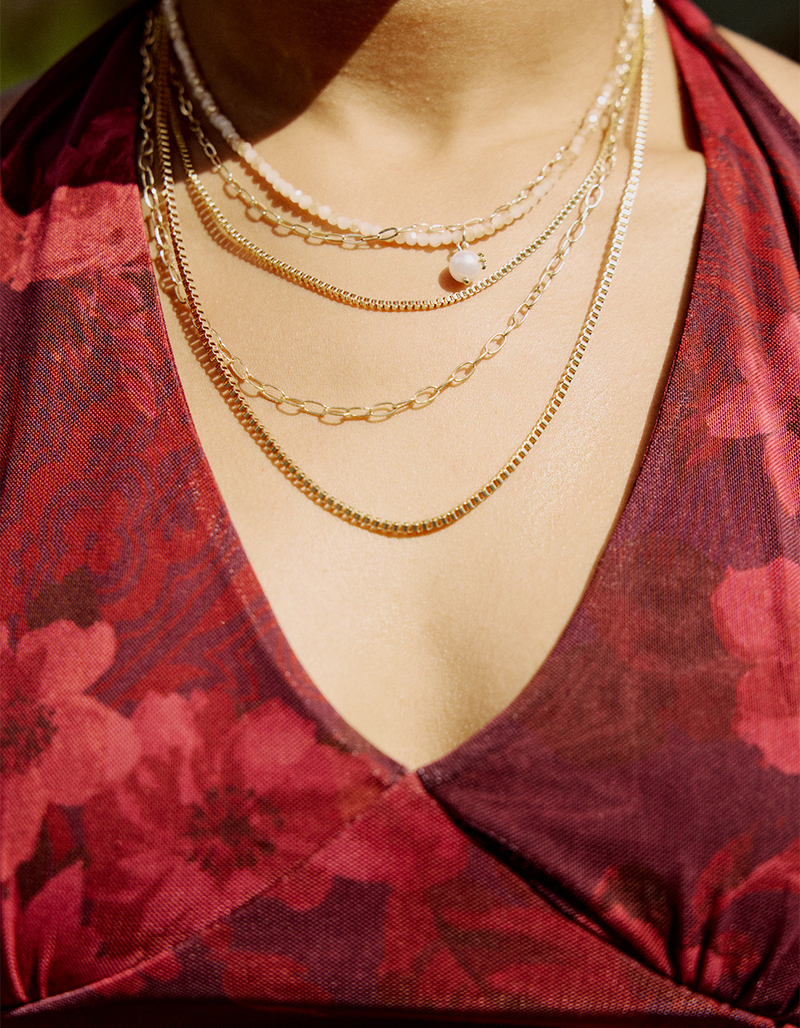 FULL TILT Pearl Multi Layered Necklace image number 2
