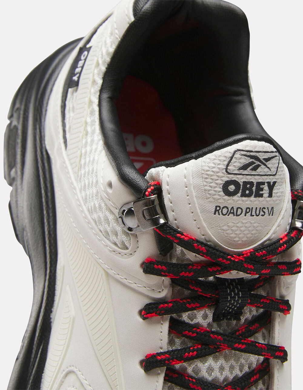 Reebok × OBEY PREMIER ROAD PLUS VI REEBOK x OBEY Premier Road Plus VI Mens Shoes - WHT/BLK - M8
