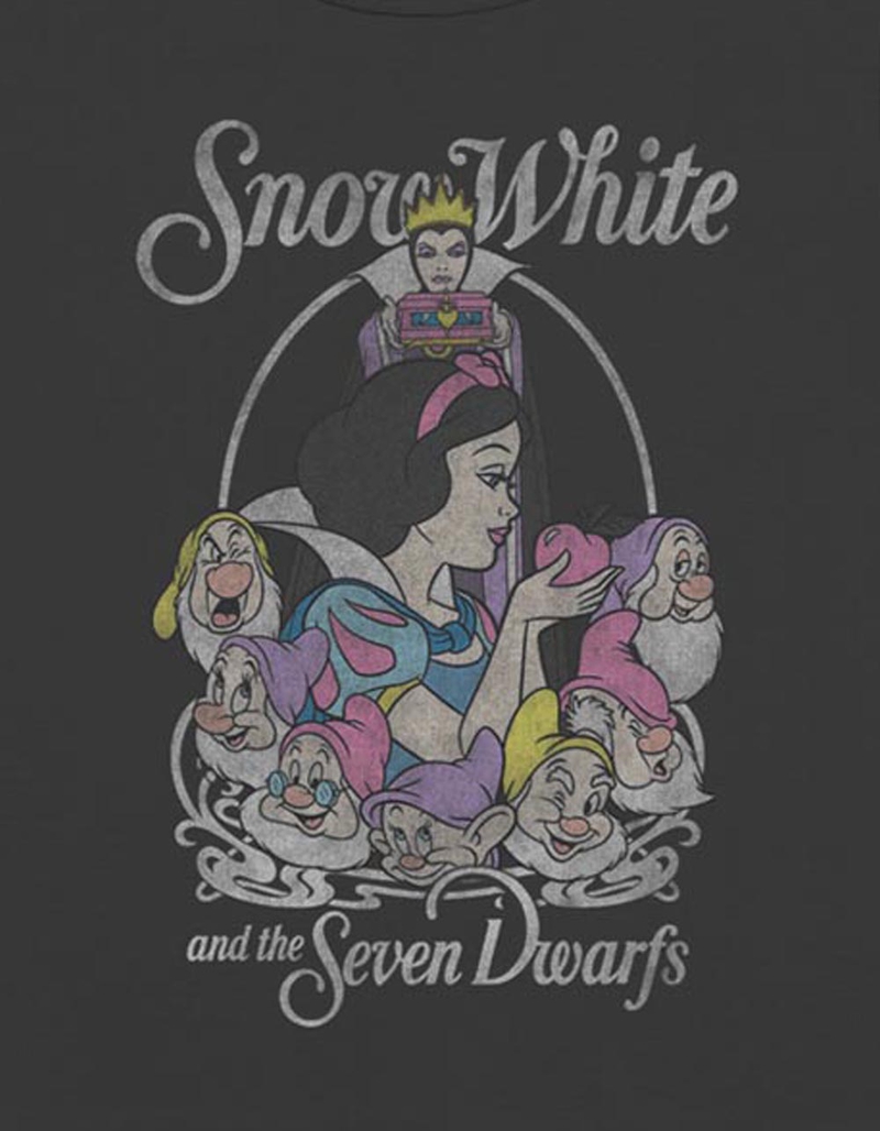 SNOW WHITE And Seven Dwarfs Distressed Womens Baby Tee image number 1