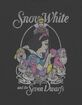 SNOW WHITE And Seven Dwarfs Distressed Womens Baby Tee image number 2