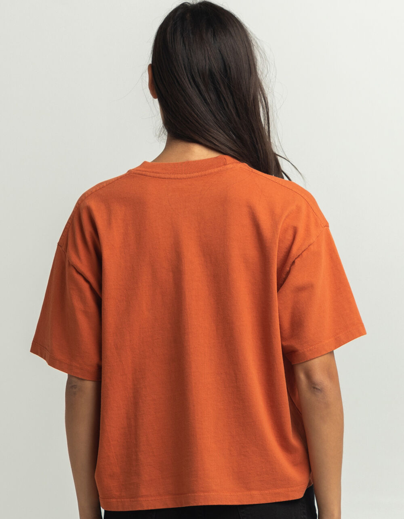 OBEY Mushroom Flower Womens Crop Tee image number 2