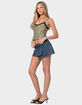 EDIKTED Leopard Printed Lace Trim Tank Top image number 4