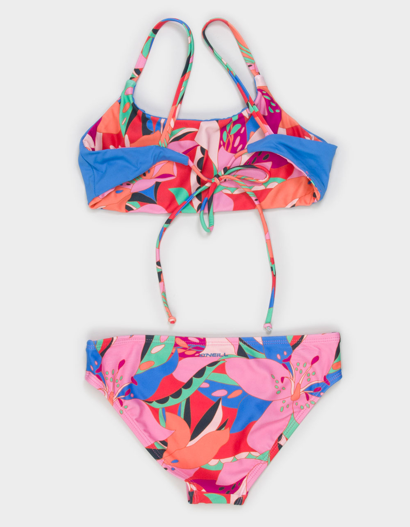 O'NEILL Cabana Floral Girls Reversible Bralette Bikini Set image number 3