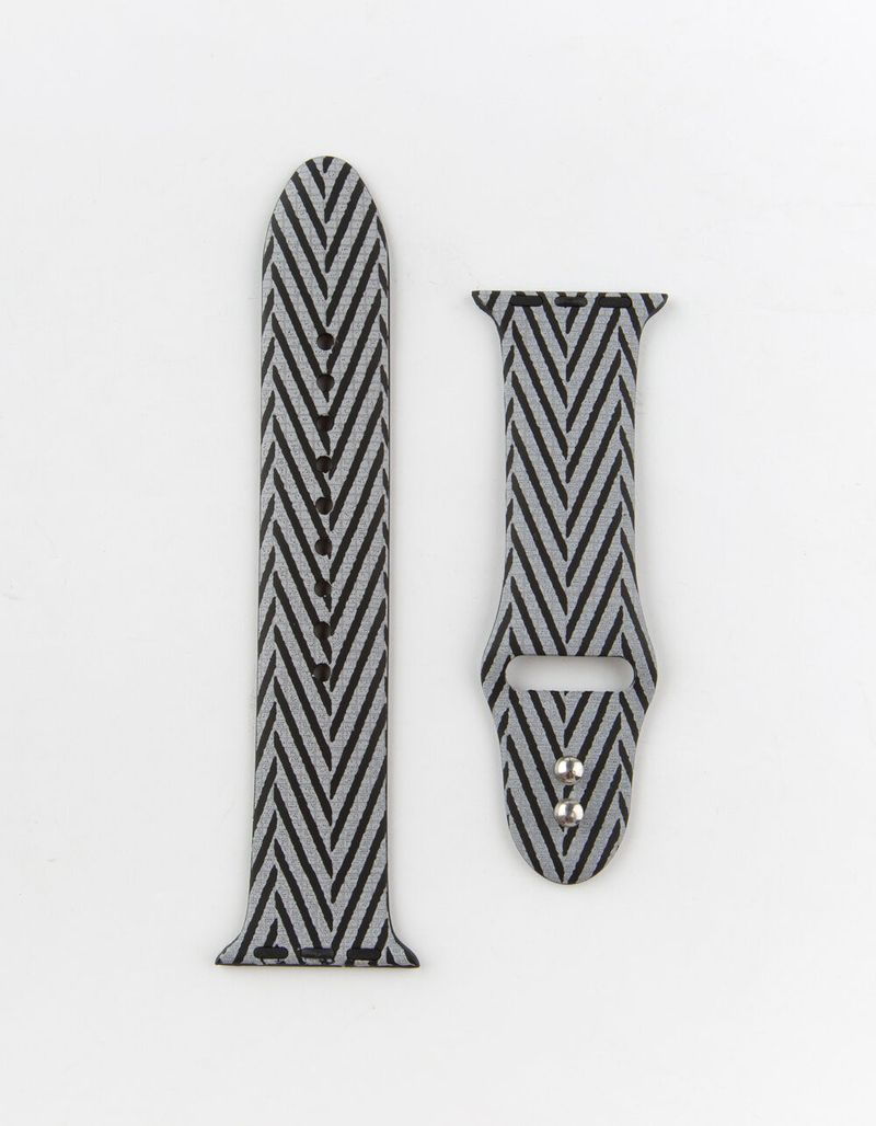 POSH TECH 38MM Silicone Black Apple Watch Wristband image number 1