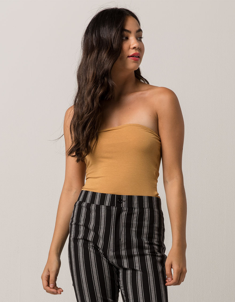 BOZZOLO Gold Womens Tube Top image number 0