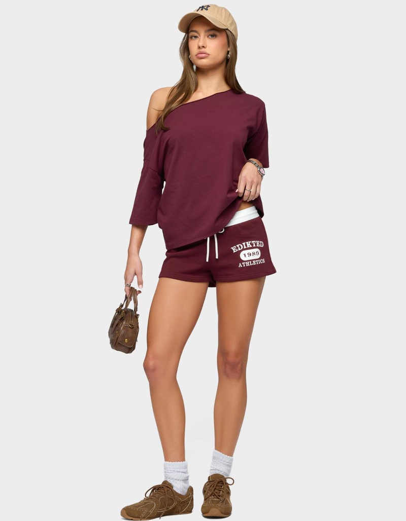 EDIKTED Edikted Athlete Contrast Micro Shorts image number 4